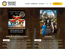 Tablet Screenshot of concerteurope.hu